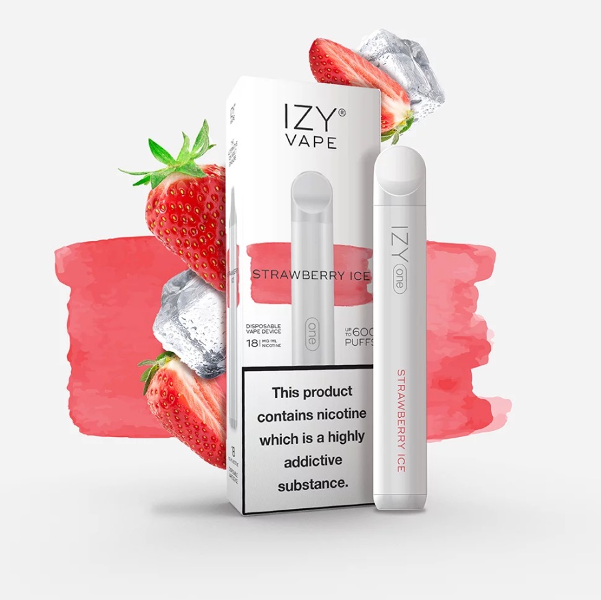 IZY Vape 600 ťahov - Strawberry ICE 18mg