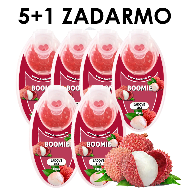 5+1 Ľadové liči Boomie - 600ks voňavé guľôčky